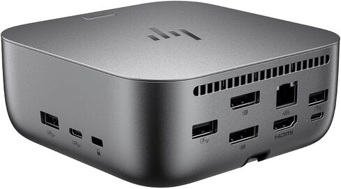HP 100W G6 Thunderbolt 4 Dock Port Replicator Bundle مع DKZ Hub (Universal Thunderbolt/USB-C Station ، كابل واحد للشحن ، نقل البيانات إلى أي كمبيوتر محمول من العلامة التجارية) 9x472ut#ABA in Saudi Arabia