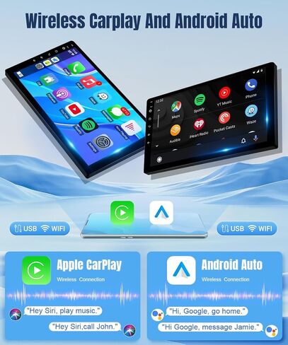 Car Stereo Radio for Honda Civic 2012 2013 2014 2015, Wireless Carplay Android Auto, 9 inch IPS Screen for Civic, GPS Navigation,Bluetooth,FM,SWC,Backup Camera, 2G+32G (Fit for Honda Civic 2012-2015) in Saudi Arabia