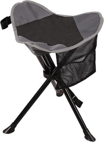 REDCAMP 2 Pack Folding Trippod Stool Lightweight, Portable 3 Legged Tripod Chairs for Adults Fishing Backpacking Hunting, Black in Saudi Arabia