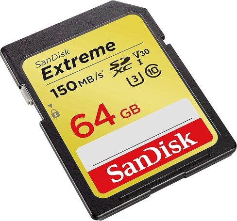SanDisk Extreme 64GB SD Card (2 Pack) Speed Class 10 UHS-1 U3 C10 4K 64 GB SDXC Memory Cards for Compatible Digital Camera, Computer, Trail Cameras in Saudi Arabia