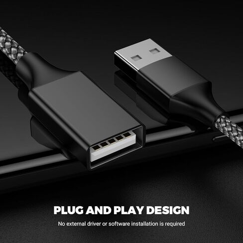 USB y Splitter 1 in 2 Out 1ft/30cm ، usb male to 2 cable for pc/laptop/macbook/keyboard/ps4/ps5/flash drive/et etc. in Kuwait