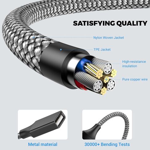 USB y Splitter 1 in 2 Out 1ft/30cm ، usb male to 2 cable for pc/laptop/macbook/keyboard/ps4/ps5/flash drive/et etc. in Kuwait