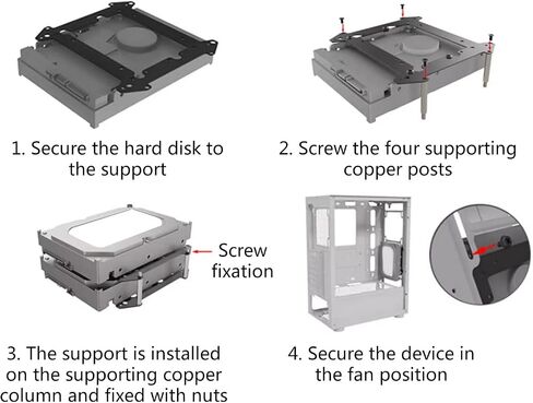 Multi-Layer Hard Drive Bracket 3.5 Inch Disk Bay Notebook/Laptop Bracket SSD Disk Bay in Saudi Arabia