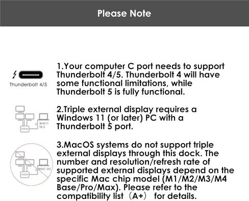 WAVLINK Thunderbolt 5 Docking Station, 12-in-1 Thunderbolt 5 Dock with 120Gbps Max Transfer, 140W PD, 2.5G Ethernet Port, 4X USB-A 3.2 Gen 2, SD 4.0, 8K Display for Thunderbolt 5/4 Laptops in Saudi Arabia