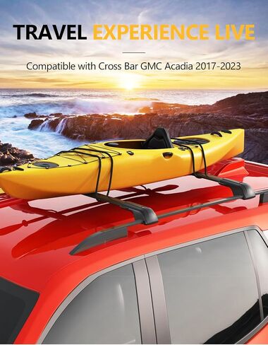 Tuyoung 260lbs Roof Rack Cross Bars Compatible with Subaru Crosstrek 2024 with Side Rails, Heavy Duty Aluminum Lockable Roof Crossbars Rooftop Luggage Racks Carrier Black in Kuwait