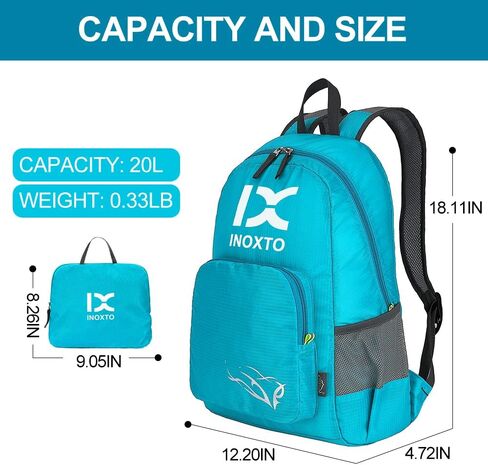 INOXTO 20L خفيفة الوزن على ظهره على ظهره على الظهر قابلة للطي قابلة للطي. in Kuwait