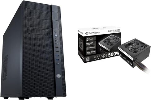 Cooler Master N400 Mid-Tower Computer Case + Thermaltake 500W 80+ Certified ATX Power Supply in Saudi Arabia