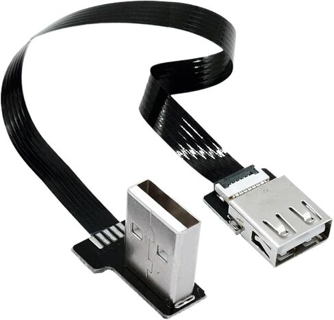 مراقبة FPV 5CM-100CM Standard USB 2.0 ذكر إلى أنثى FFC Super Super Ultra Thin Flat Flat Cable (30 سم ، AMF-AMF) in Kuwait