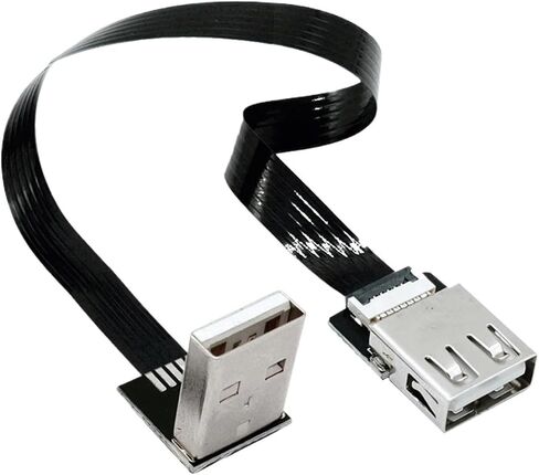 مراقبة FPV 5CM-100CM Standard USB 2.0 ذكر إلى أنثى FFC Super Super Ultra Thin Flat Flat Cable (30 سم ، AMF-AMF) in Kuwait