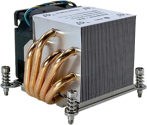 High Performance 2U CPU Cooler Fan LGA2011/2066 Square Server Heatsink with 5 Heating Pipe for & X-Series in Saudi Arabia