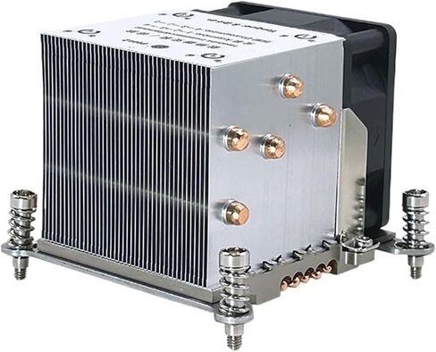 High Performance 2U CPU Cooler Fan LGA2011/2066 Square Server Heatsink with 5 Heating Pipe for & X-Series in Saudi Arabia