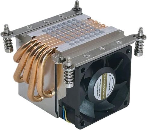 High Performance 2U CPU Cooler Fan LGA2011/2066 Square Server Heatsink with 5 Heating Pipe for & X-Series in Saudi Arabia