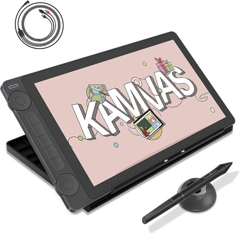 Huion Kamvas 13 (Gen 3) رسم قرص مع شاشة وكابل 3 في 1 USB-C in Saudi Arabia