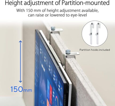ASUS ZenScreen 24" 1080P Portable USB Monitor (MB249C) - FHD, IPS, Type-C, Speaker, Multi-stand Design, Kickstand, C-clamp Arm, Partition Hook, Carrying Handle, Work From Home Monitor, 3-Year Warranty in Saudi Arabia