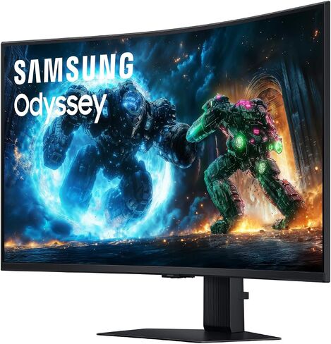 Samsung 37" Odyssey G7 (G75F) 4K UHD Resolution, 165Hz, Curved Gaming Monitor, 1ms Response Time (GtG), VESA DisplayHDR™ 600, AMD FreeSync™ Premium Pro, LS37FG75DENXZA, 2025 in Saudi Arabia