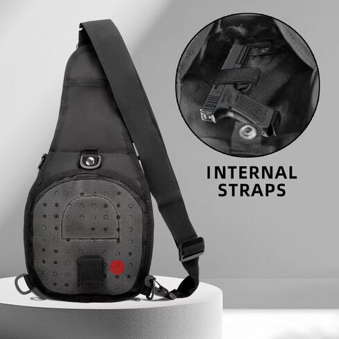 J.Sh 4-in-1 حزمة الصدر التكتيكي مع حقيبة Crossbody System System Hidden Cread ، ومثالية مقاومة للماء ومقاومة للمهياج in Kuwait