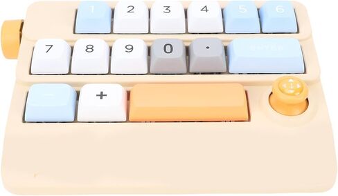 لوحة مفاتيح Zunate قوية مع 17 مفتاحًا قابلاً للبرمجة ، NUPTING USB C Mechanical Numpad لجهاز الكمبيوتر المحمول ، 12 أوضاع إضاءة ، دعم مبادلة مفتاح الساخنة ، التوصيل والتشغيل (الأصفر) in Kuwait