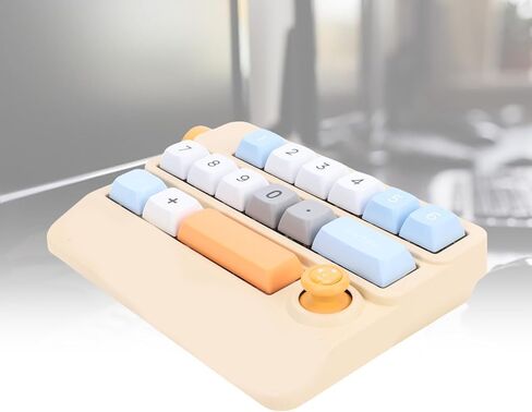 لوحة مفاتيح Zunate قوية مع 17 مفتاحًا قابلاً للبرمجة ، NUPTING USB C Mechanical Numpad لجهاز الكمبيوتر المحمول ، 12 أوضاع إضاءة ، دعم مبادلة مفتاح الساخنة ، التوصيل والتشغيل (الأصفر) in Kuwait
