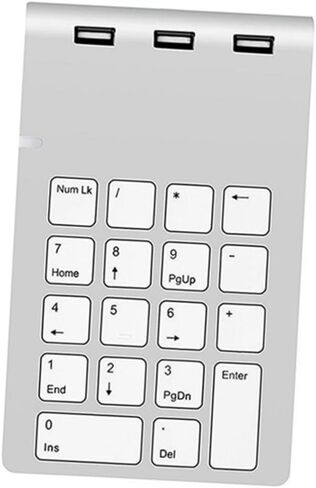 لوحة مفاتيح مفتاح لوحة مفاتيح لوحة مفاتيح USB الميكانيكية مع منافذ USB Hub Silver Zinc Alboy Wired Forder in Kuwait