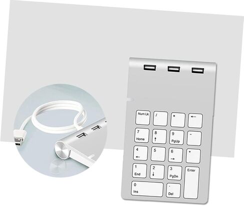 لوحة مفاتيح مفتاح لوحة مفاتيح لوحة مفاتيح USB الميكانيكية مع منافذ USB Hub Silver Zinc Alboy Wired Forder in Kuwait