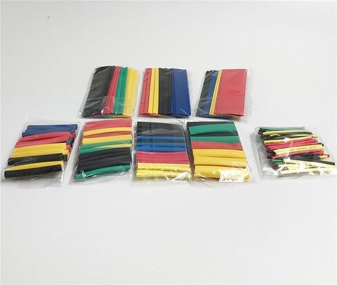 164pcs مجموعة polyolefin تقليص متنوعة حرارة تقلص أنبوب الأنبوب مجموعة الأذواق المعزولة in Kuwait