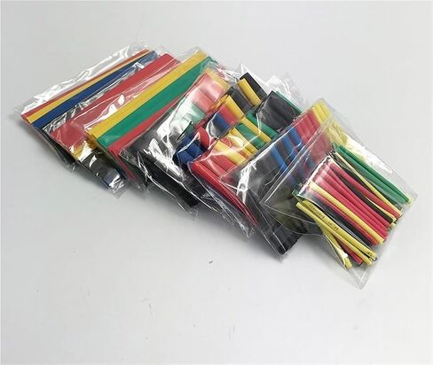 164pcs مجموعة polyolefin تقليص متنوعة حرارة تقلص أنبوب الأنبوب مجموعة الأذواق المعزولة in Kuwait