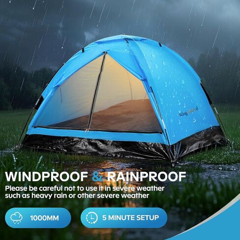 1-2 one Person Two Persons Small Camping Tents for Hiking with rainfly, Esay Set up Dome Tent with Carrying Bag,Basic Portable Camping Small Tents for Backpacking in Saudi Arabia