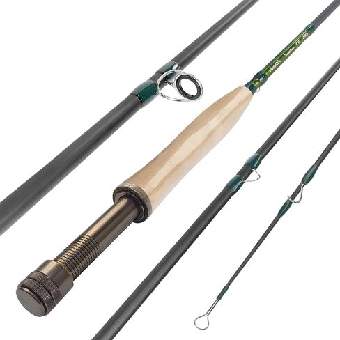 Aventik Fly Fishing Rod مع أنبوب ، 4 قطع ، 5 أمتار 5WT ، 9FT 8WT ، ألياف الكربون السريعة ، قضيب ذبابة محمولة للغاية للسفر (سلسلة Troutflow) in Saudi Arabia