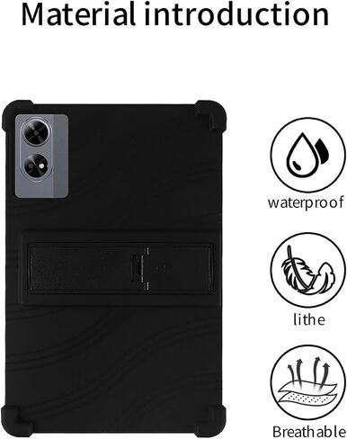 لـ Doogee Tab G6+ Tablet 11 بوصة لوحي ، Bovugac Soft Silicone Stand Stand Stand Stand Froofchproof Friends for Doogee Tab G6 11 "Tablet (Black) in Kuwait