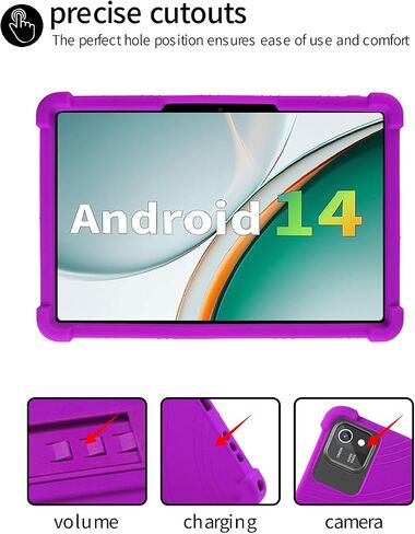 for aiprotablet C20e Tablet 10 Inch Android Tablets Case,BOVUGAC Soft Silicone Adjustable Stand Shockproof Kids Friendly for aiprotablet C20e Tablets(Blue) in Kuwait