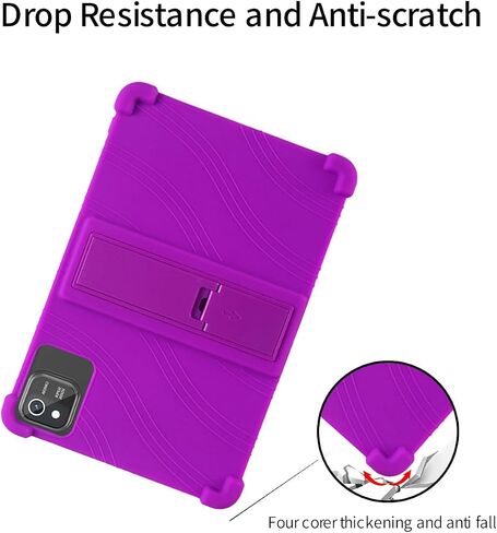for aiprotablet C20e Tablet 10 Inch Android Tablets Case,BOVUGAC Soft Silicone Adjustable Stand Shockproof Kids Friendly for aiprotablet C20e Tablets(Blue) in Kuwait