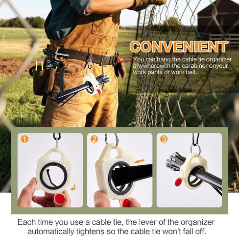 Stainless Steel Cable Tie Gun Kit：With 300pcs Uv Resistant Black Metal Zip Ties Heavy Duty Outdoor (150 Each of 8, 12 Inch) Adjustable Fastening Cutting Tie Tool Sets，for Chainlink Fence，Exhaust Wrap in Saudi Arabia