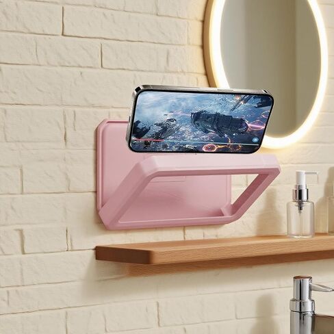 Shower Phone Holder Waterproof-360°Adjustable Rotation, Waterproof Anti Fog Case with Touch Screen for Bathroom Bathtub, Shower Phone Case Holder for Bathroom Wall Mirror in Saudi Arabia