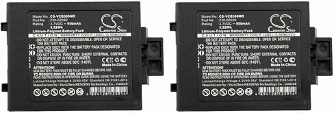 (2 حزمة) بطارية XSP لـ Vocera B3000e ، B3000N ، شارة الاتصالات B3000 950mAh PN 230-02020 in Kuwait