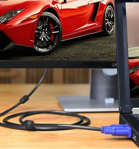 VGA to VGA Monitor Cable 3 Feet HD15 Male to Male for TV Computer Projector in Saudi Arabia