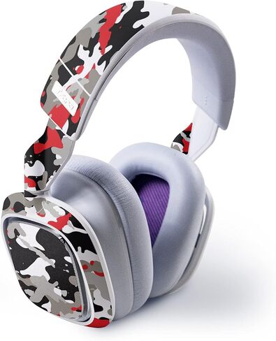 Mayyskins Skin متوافق مع Astro A30 Wireless Gaming Headset - Red Camo | غلاف الالتفاف الواقي ، الدائم ، والفريد من نوعه | من السهل تطبيق الأنماط وإزالتها وتغييرها | صنع في الولايات المتحدة in Saudi Arabia