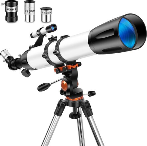 Telescope for Adults High Powered 90mm Large Aperture 800mm,Refractor Telescopes for Astronomy Beginners with Carry Bag in Saudi Arabia