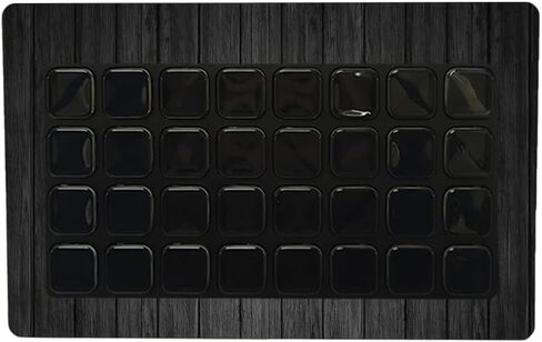 Maysyskins الجلد متوافق مع Elgato Stream Deck XL - خشب أسود | غلاف الالتفاف الواقي ، الدائم ، والفريد من نوعه | من السهل تطبيق الأنماط وإزالتها وتغييرها | صنع في الولايات المتحدة in Saudi Arabia