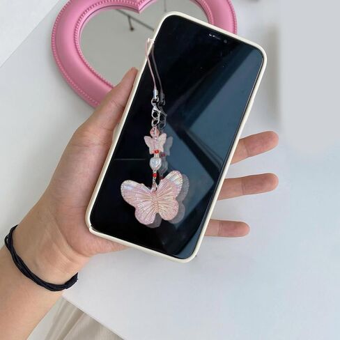 nueayms فراشة بيدل بيند سحر شنقا حبل لطيف سلسلة الهاتف سلسلة حزام الديكور حبل ملحق سلسلة مفاتيح in Saudi Arabia