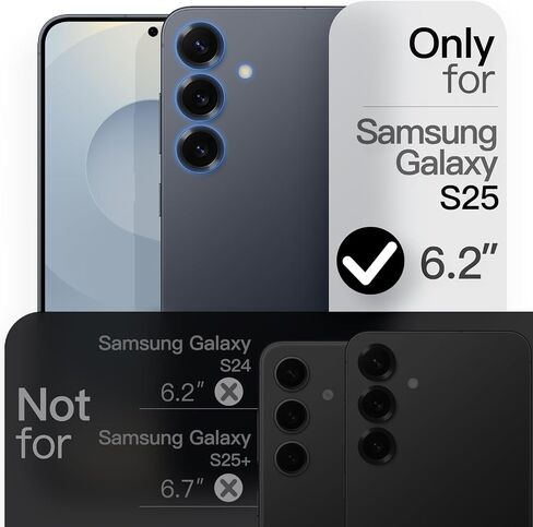 JETech Slim Case for Samsung Galaxy S25 Ultra 5G with Camera Lens Full Protection, Ultra-Thin Lightweight Matte Finish Minimalist Protective Phone Cover (Titanium Black) in Saudi Arabia