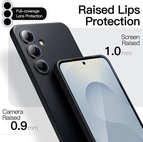 JETech Slim Case for Samsung Galaxy S25 Ultra 5G with Camera Lens Full Protection, Ultra-Thin Lightweight Matte Finish Minimalist Protective Phone Cover (Titanium Black) in Saudi Arabia