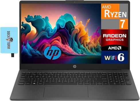 HP 255 G10 Business Laptop 15.6 "عرض FHD (AMD RYZEN 7 7730U ، 32GB DDR4 ، 1TB PCIE SSD ، AMD Radeon ، Numeric Keypad ، WiFi 6 ، HD WebCam ، Bluetooth 5. ، Win 11 Pro) W/DKZ USB Expander in Saudi Arabia