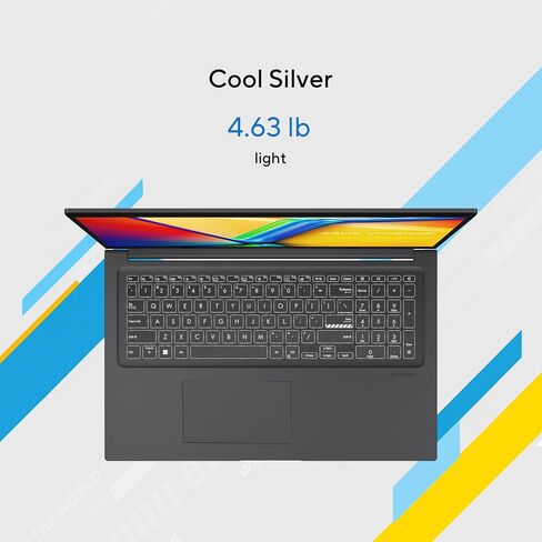 ASUS Vivobook 17 Labtop ، 17.3 "عرض FHD 60Hz ، Intel Core I7-1355U ، Intel Iris XE Graphics ، ذاكرة 16 جيجابايت ، تخزين 1 تيرابايت ، فضية بارد ، F1704VA-ES76 in Saudi Arabia
