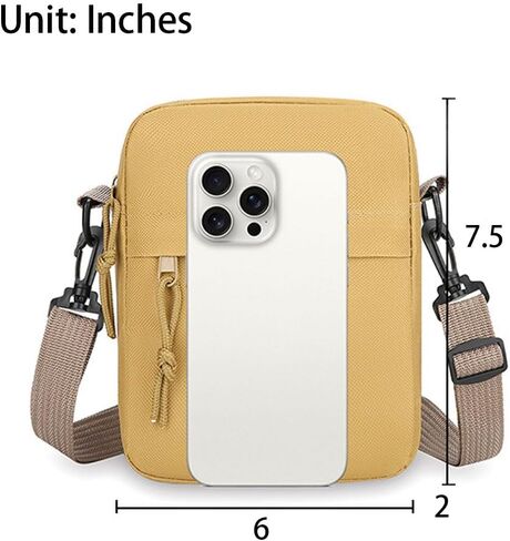 Crossbody Bag Unisex Crossbody Bag Handbag Mini Mobile Wallet in Saudi Arabia