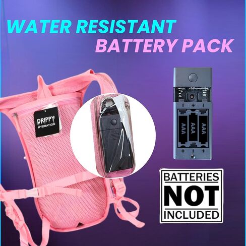 LED HYDROPACK RAVE HAYDRATION PARK - المهرجان ، المشي لمسافات طويلة ، والتشغيل للنساء والرجال - 2 لتر مضاد للتسرب - الجيوب المضادة للسرقة - إكسسوارات الهذيان - Music & EDM Festival Essentials in Saudi Arabia