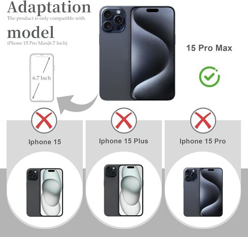 Back Glass Replacement for iPhone 15 Pro Max(6.7 inches,Blue Titanium) Integrated Glass & Wireless Charging Repair Tools are Included in Kuwait