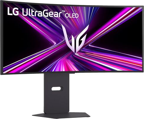 LG 45GX900A-B 45 بوصة ULTRAGEAR WQHD (3440 × 1440) شاشة ألعاب منحنية OLED ، 240 هرتز ، 0.03 مللي ثانية ، NVIDIA G-SYNC ، VESA DISPLAYDR TRUE Black 400 ، HDMI 2.1 ، DisplayPort ، USB PD 65W ، Black in Kuwait