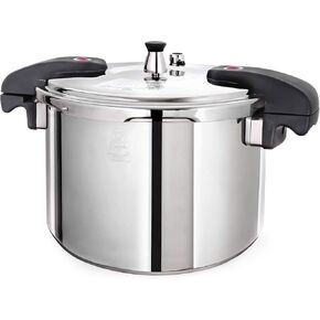 Buffalo 12 Quart Pressure Cooker Stainless Steel - Large Canning Pot with Lid for Home, Commercial Use - Easy to Clean Induction Stove Top Pressure Canner, Can Cooker - QCP412 in Saudi Arabia