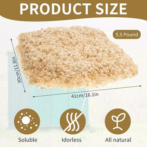 LEIFIDE 5.5 Pounds Composting Toilet All Natural No Chemicals Composting Sawdust for Indoor & Outdoor Organic Compost Toilets, No More Odor in Saudi Arabia