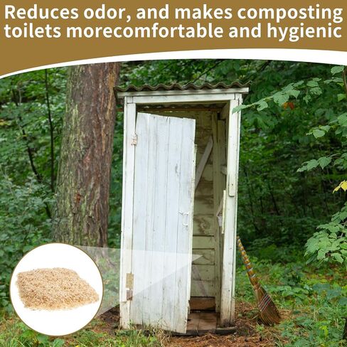 LEIFIDE 5.5 Pounds Composting Toilet All Natural No Chemicals Composting Sawdust for Indoor & Outdoor Organic Compost Toilets, No More Odor in Saudi Arabia